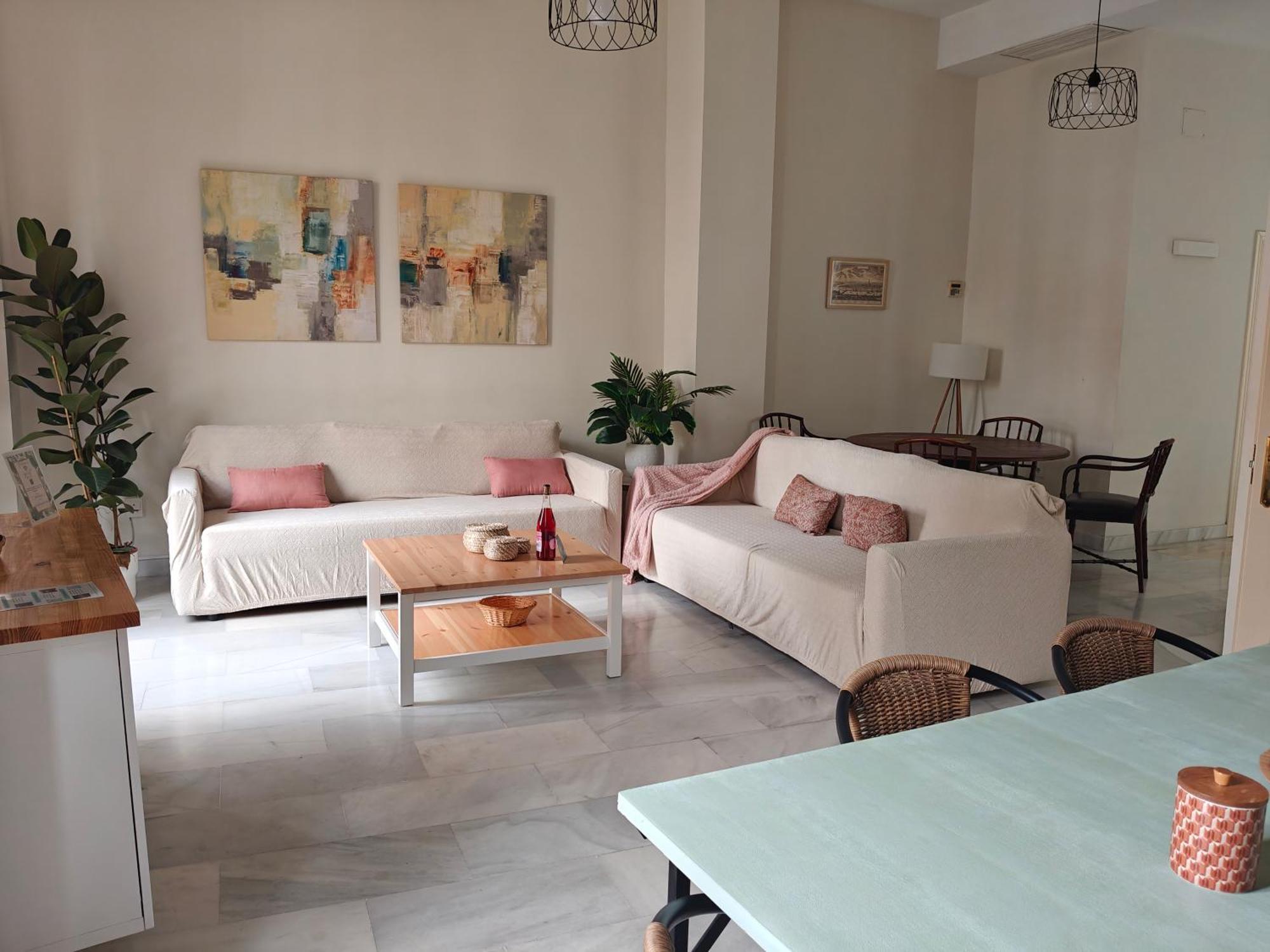 Charming Bright Apartment With Balconies On Cuesta Del Rosario เซบีญา ภายนอก รูปภาพ