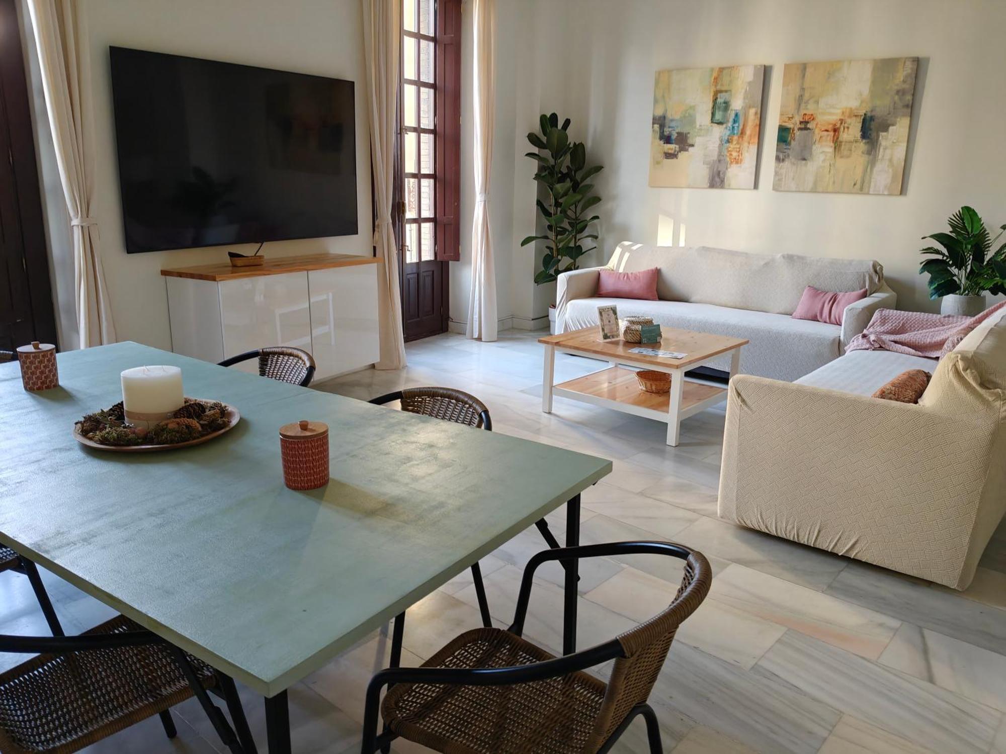 Charming Bright Apartment With Balconies On Cuesta Del Rosario เซบีญา ภายนอก รูปภาพ