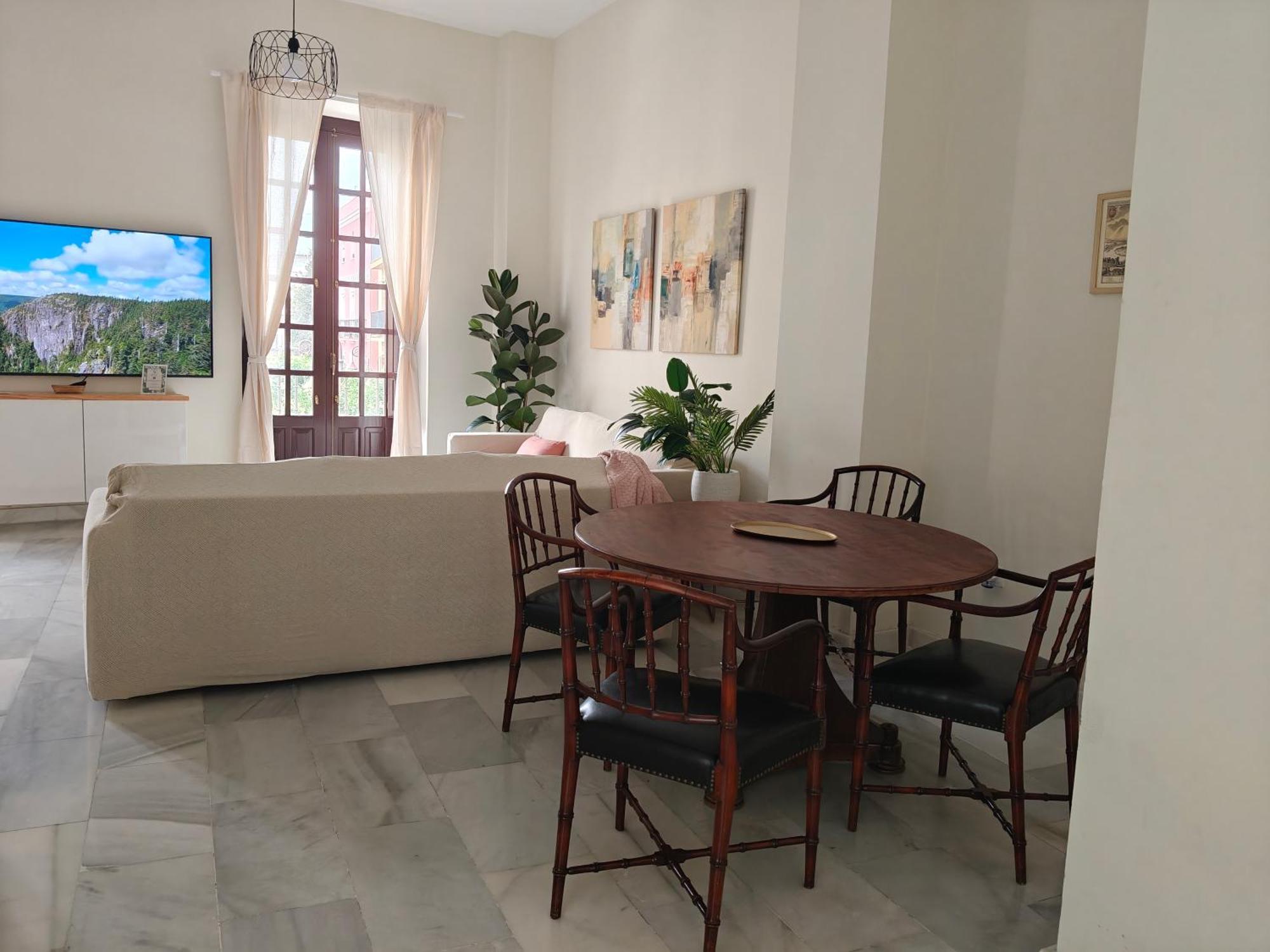 Charming Bright Apartment With Balconies On Cuesta Del Rosario เซบีญา ภายนอก รูปภาพ